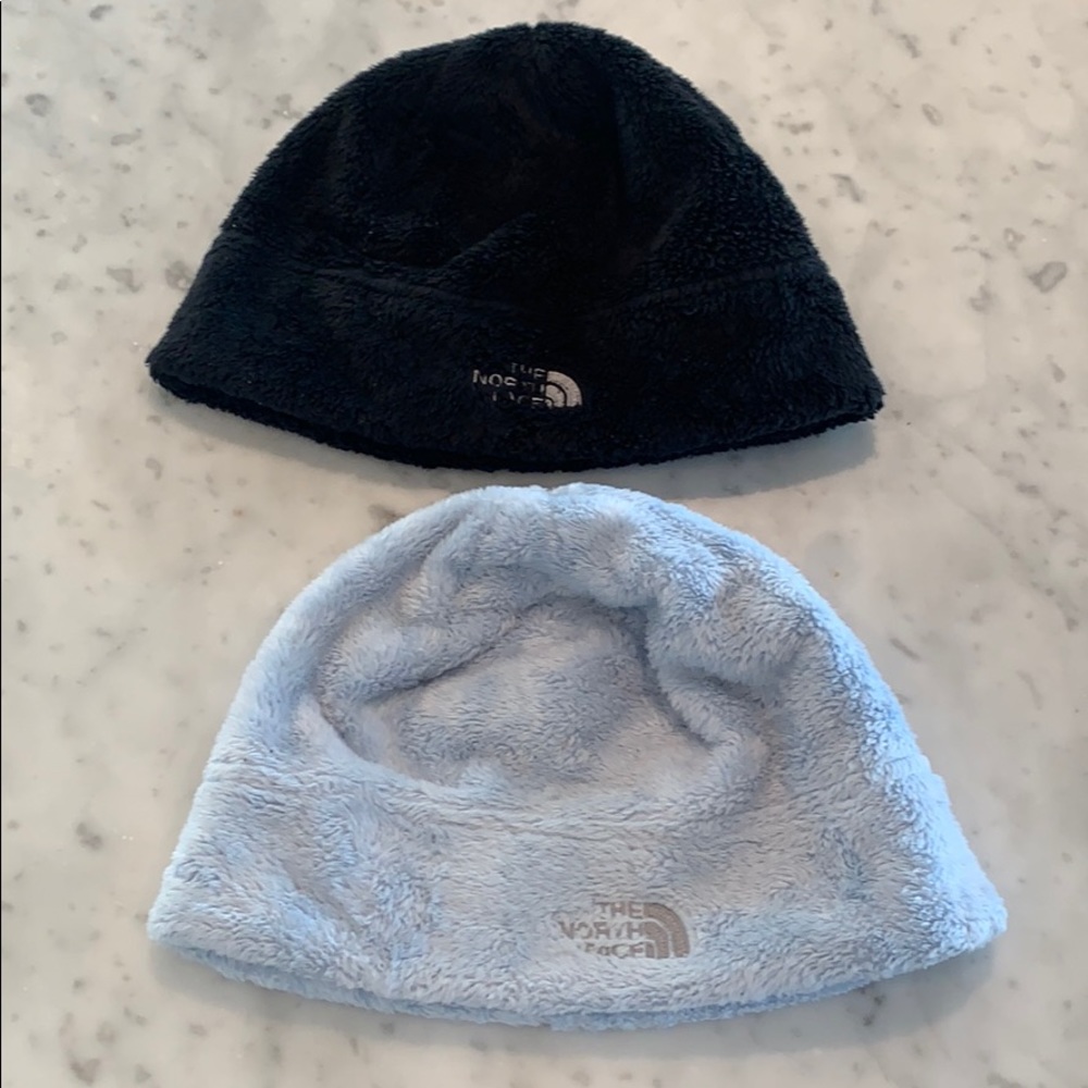 Two North Face Soft Beanies